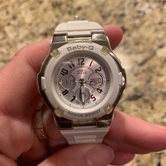 Casio Baby-G Slim Marine Series Watch BGA110 White. Pre-owned - Picture 7 of 7